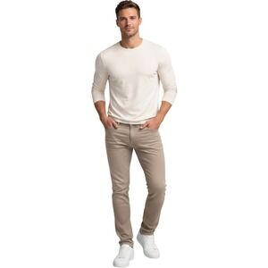 7 For All Mankind Luxe Performance Plus Slimmy Tan Chinos Pants Men 30 MSRP $168